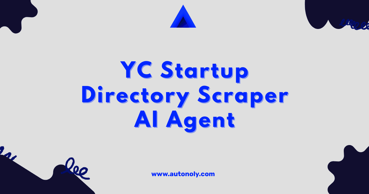 YC Startup Directory Scraper AI Agent - AI Agent Template for Web Automation & Scraping | Free No-Code Workflow